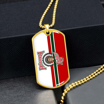 Ice Hockey - HKD007 - Frolunda Indians - FHC Golden - Ice Hockey Dog Tag - Military Ball Chain - Luxury Dog Tag