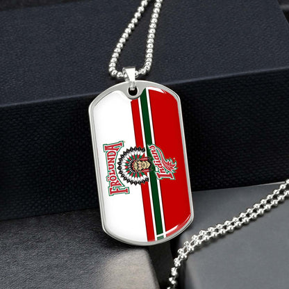 Ice Hockey - HKD007 - Frolunda Indians - FHC Golden - Ice Hockey Dog Tag - Military Ball Chain - Luxury Dog Tag
