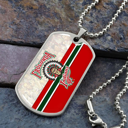 Ice Hockey - HKD008 - Frolunda Indians - FHC Golden - Ice Hockey Dog Tag - Military Ball Chain - Luxury Dog Tag