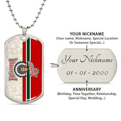 Ice Hockey - HKD008 - Frolunda Indians - FHC Golden - Ice Hockey Dog Tag - Military Ball Chain - Luxury Dog Tag