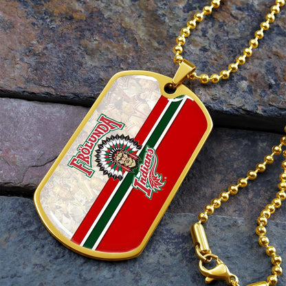 Ice Hockey - HKD008 - Frolunda Indians - FHC Golden - Ice Hockey Dog Tag - Military Ball Chain - Luxury Dog Tag