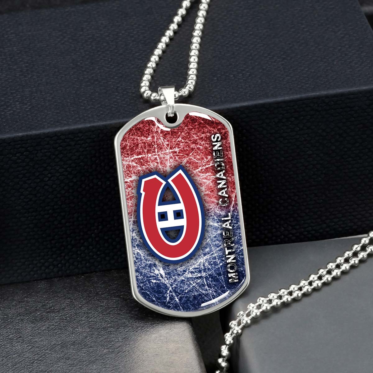 Ice Hockey - HKD013 - Montreal Canadiens - Ice Hockey Dog Tag - Military Ball Chain - Luxury Dog Tag