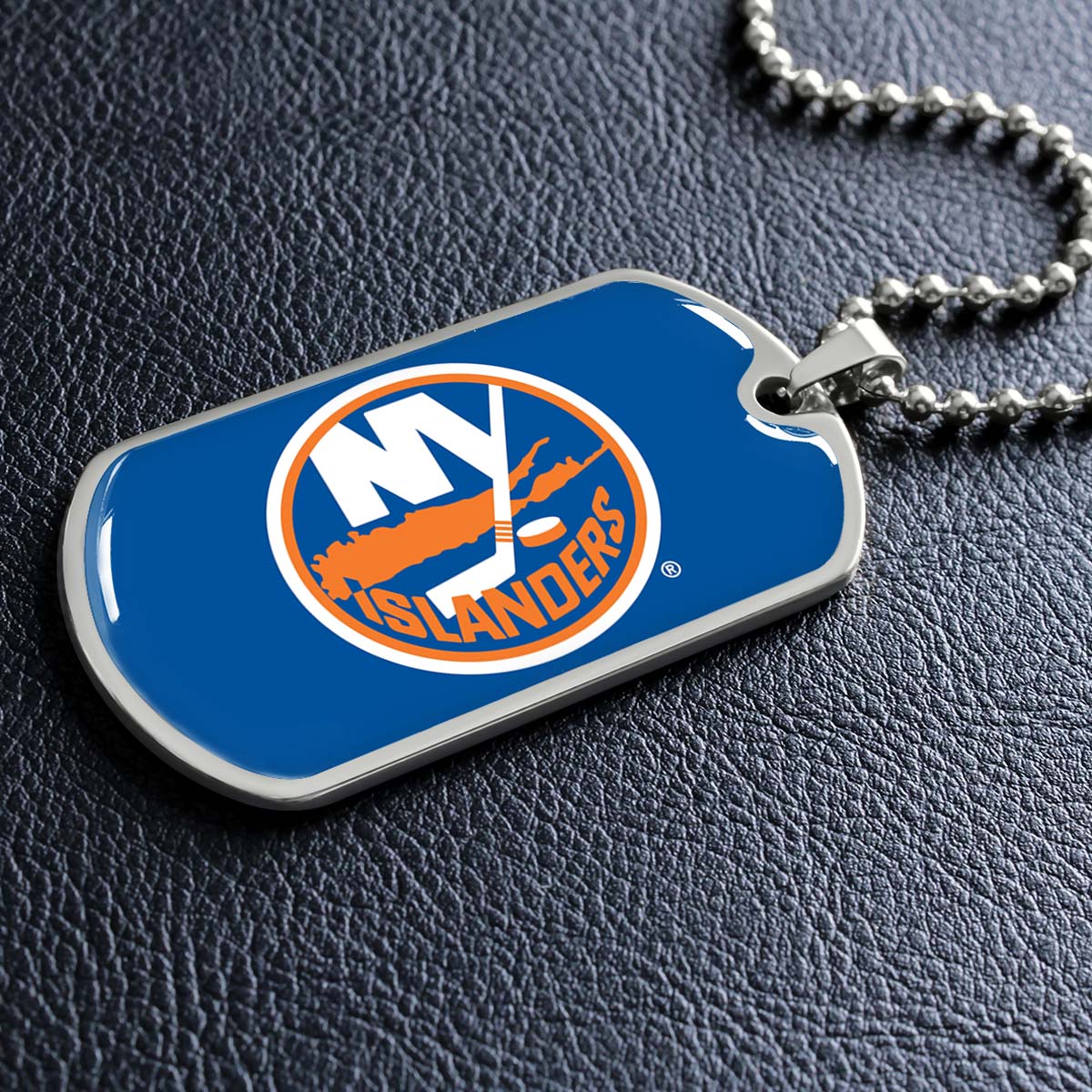 Ice Hockey - HKD026 - New York Islanders Sports - Ice Hockey Dog Tag - Military Ball Chain - Luxury Dog Tag