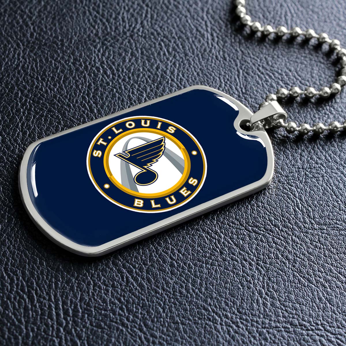 Ice Hockey - HKD028 - St. Louis Blues Sports - Ice Hockey Dog Tag - Military Ball Chain - Luxury Dog Tag