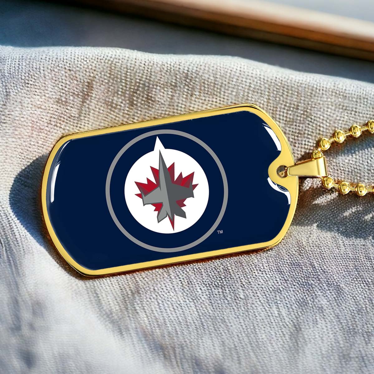 Ice Hockey - HKD030 - Winnipeg Jets Sports - Ice Hockey Dog Tag - Military Ball Chain - Luxury Dog Tag