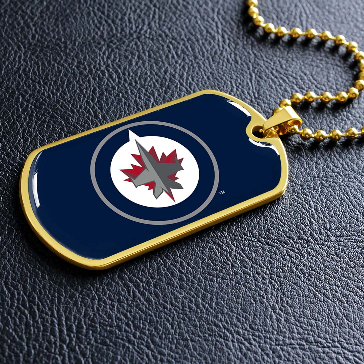 Ice Hockey - HKD030 - Winnipeg Jets Sports - Ice Hockey Dog Tag - Military Ball Chain - Luxury Dog Tag