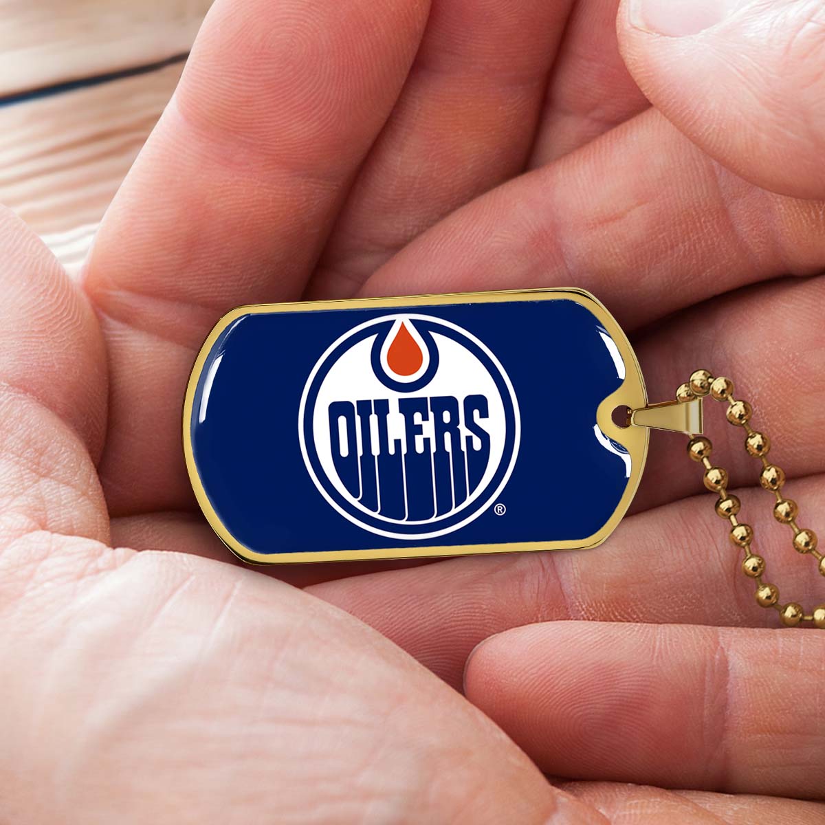 Ice Hockey - HKD031 - Bold Hockey Excellence - Ice Hockey Dog Tag - Military Ball Chain - Luxury Dog Tag