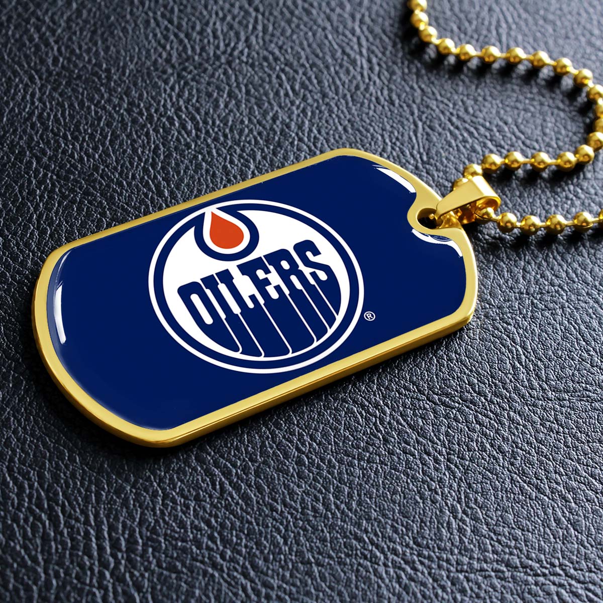 Ice Hockey - HKD031 - Bold Hockey Excellence - Ice Hockey Dog Tag - Military Ball Chain - Luxury Dog Tag