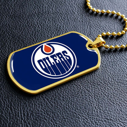 Ice Hockey - HKD031 - Bold Hockey Excellence - Ice Hockey Dog Tag - Military Ball Chain - Luxury Dog Tag