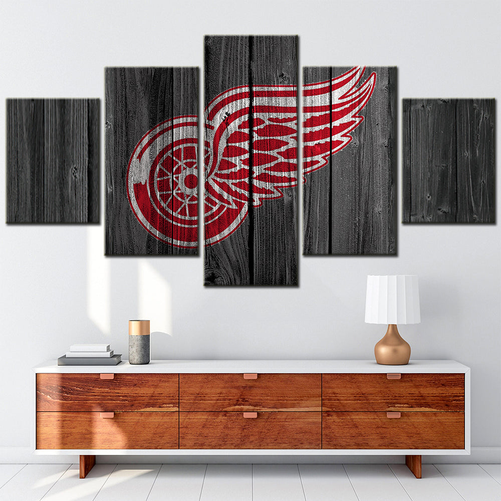 Hockey Canvas Wall Art - IH5006 - Detroit Red Wings