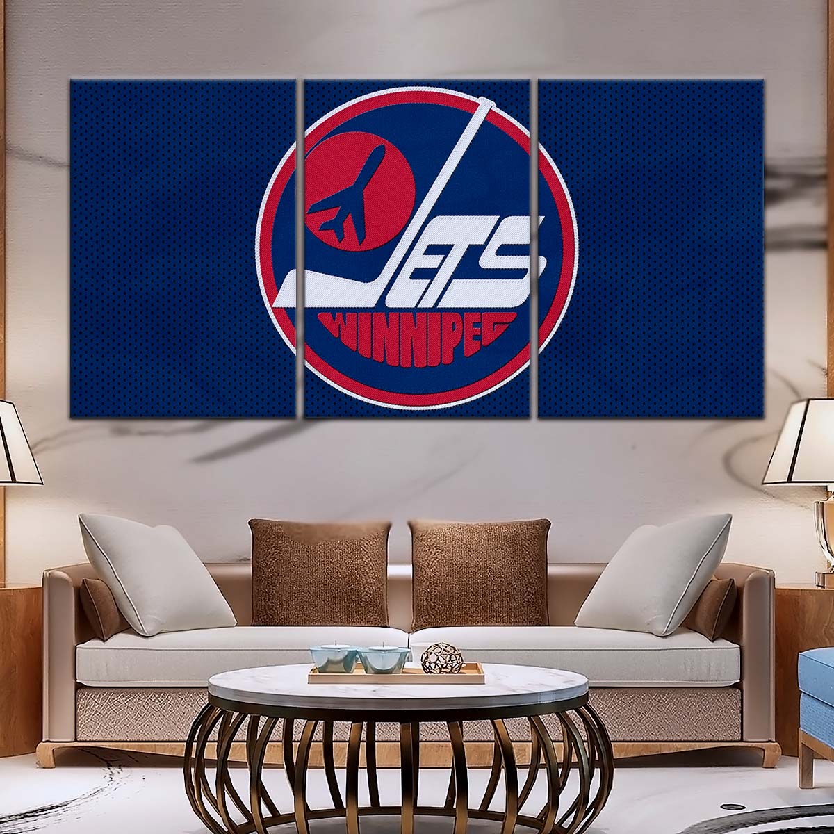 Hockey Canvas Wall Art - IH5025 - Winnipeg Jets Sports