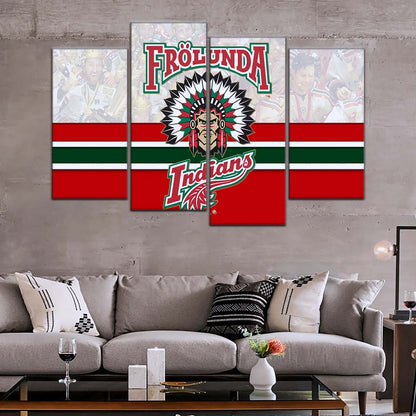 Ice Hockey Team Wall Art - IH5031 - Frolunda Indians - FHC Golden - Ice Hockey Team Poster - Ice Hockey Team Canvas