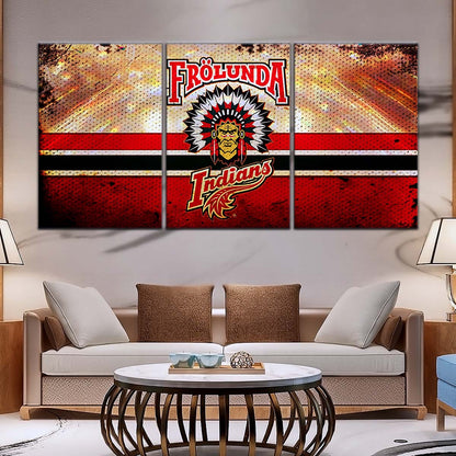 Ice Hockey Team Wall Art - IH5032 - Frolunda Indians - FHC Golden - Ice Hockey Team Poster - Ice Hockey Team Canvas