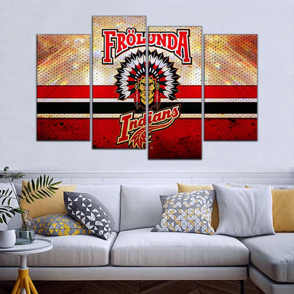 Ice Hockey Team Wall Art - IH5032 - Frolunda Indians - FHC Golden - Ice Hockey Team Poster - Ice Hockey Team Canvas