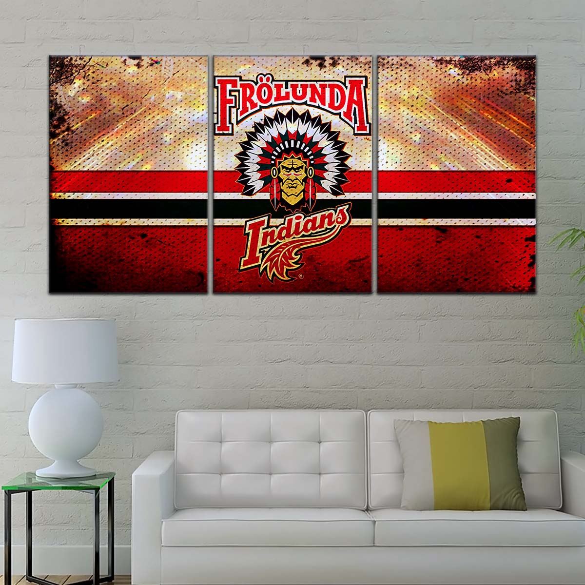 Ice Hockey Team Wall Art - IH5032 - Frolunda Indians - FHC Golden - Ice Hockey Team Poster - Ice Hockey Team Canvas