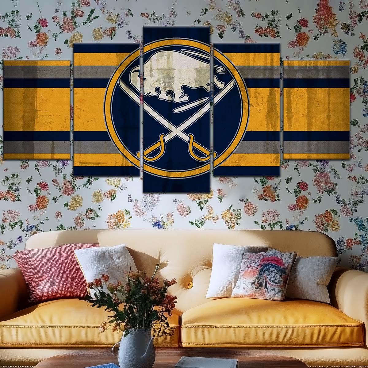 Ice Hockey Team Wall Art - IH5035 - Buffalo Sabres - Ice Hockey Team Poster - Ice Hockey Team Canvas