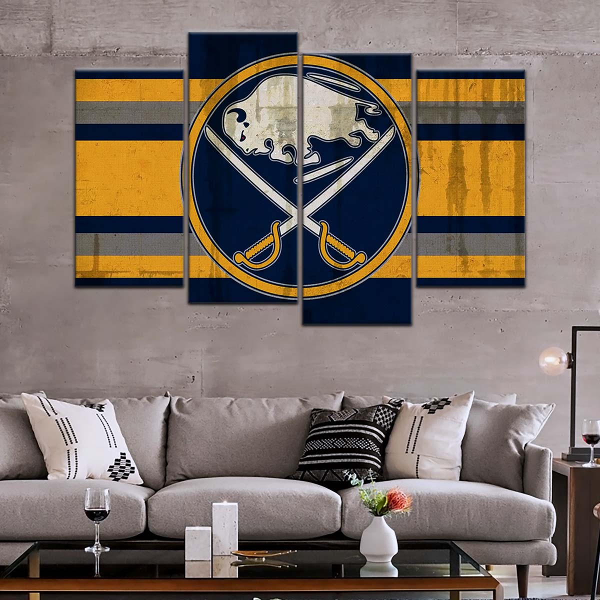 Ice Hockey Team Wall Art - IH5035 - Buffalo Sabres - Ice Hockey Team Poster - Ice Hockey Team Canvas
