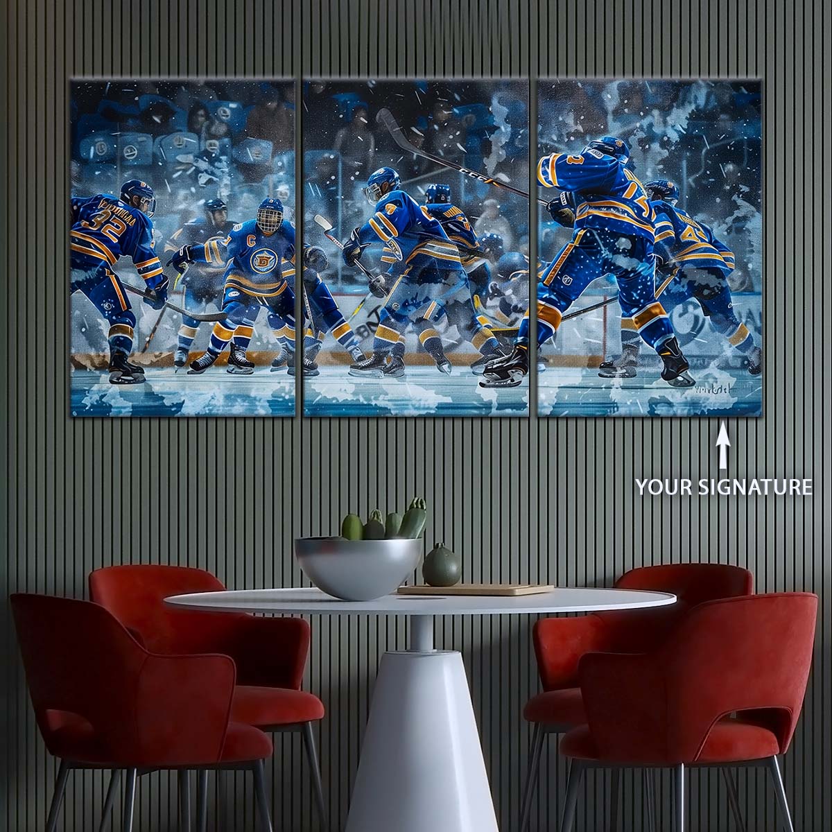 Hockey Canvas Wall Art - IH5039 - St. Louis Blues