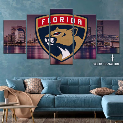 Ice Hockey Team Wall Art - IH5041 - Florida Panthers Sports - Ice Hockey Team Poster - Ice Hockey Team Canvas