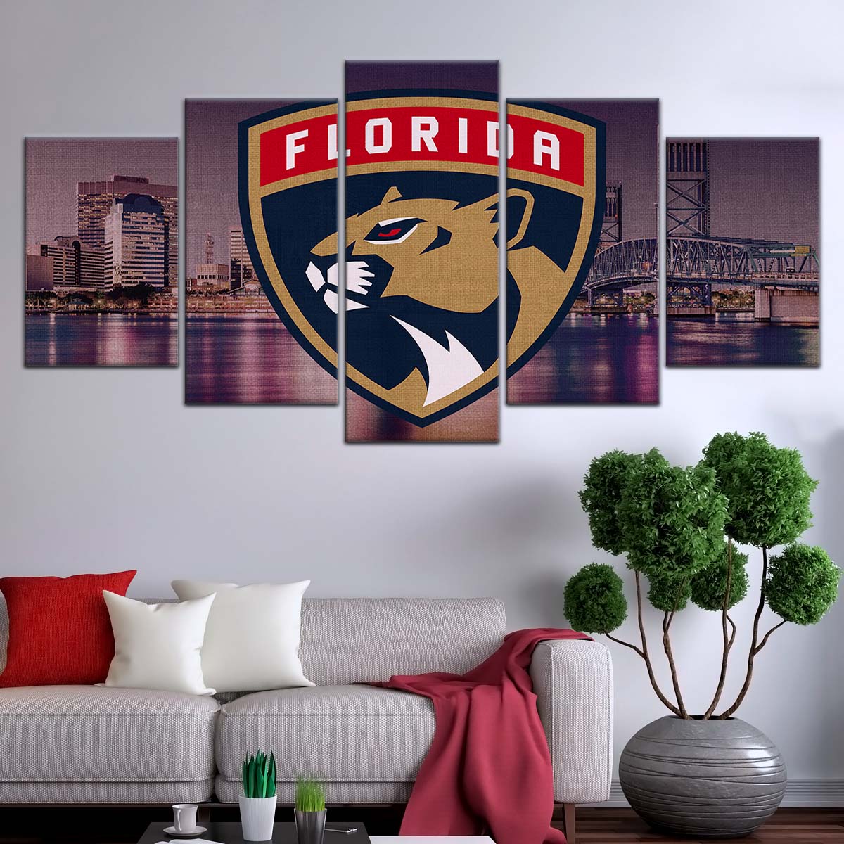 Ice Hockey Team Wall Art - IH5041 - Florida Panthers Sports - Ice Hockey Team Poster - Ice Hockey Team Canvas