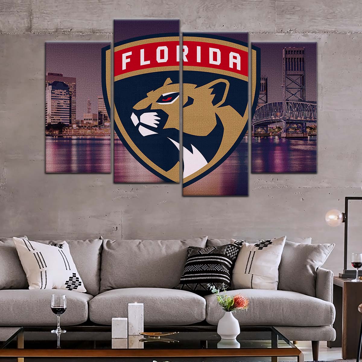 Ice Hockey Team Wall Art - IH5041 - Florida Panthers Sports - Ice Hockey Team Poster - Ice Hockey Team Canvas