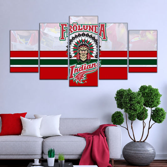Hockey Canvas Wall Art - IH5029 - Frolunda Indians - FHC Golden