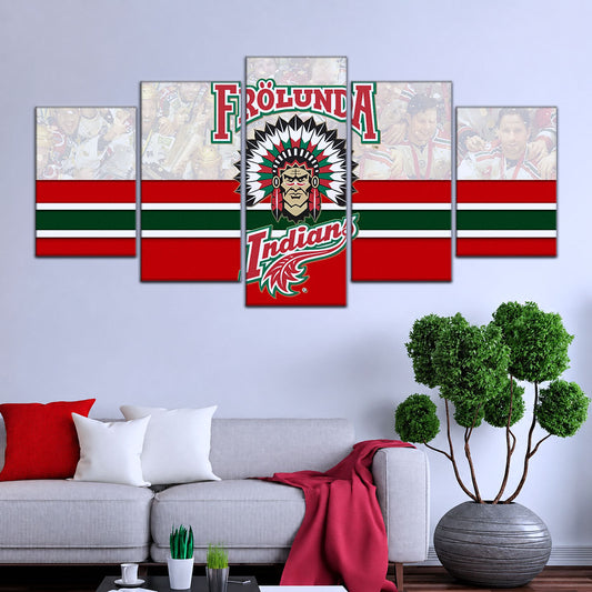 Hockey Canvas Wall Art - IH5031 - Frolunda Indians - FHC Golden