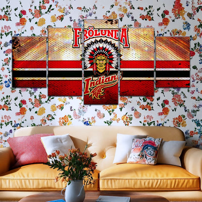 Hockey Canvas Wall Art - IH5032 - Frolunda Indians - FHC Golden
