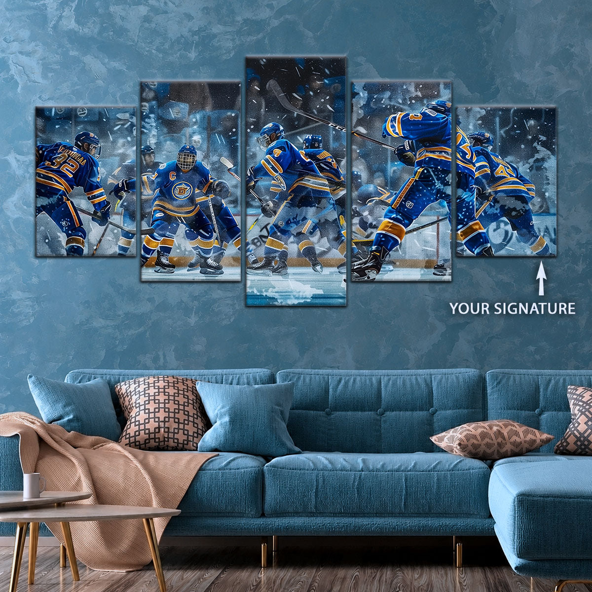 Hockey Canvas Wall Art - IH5039 - St. Louis Blues