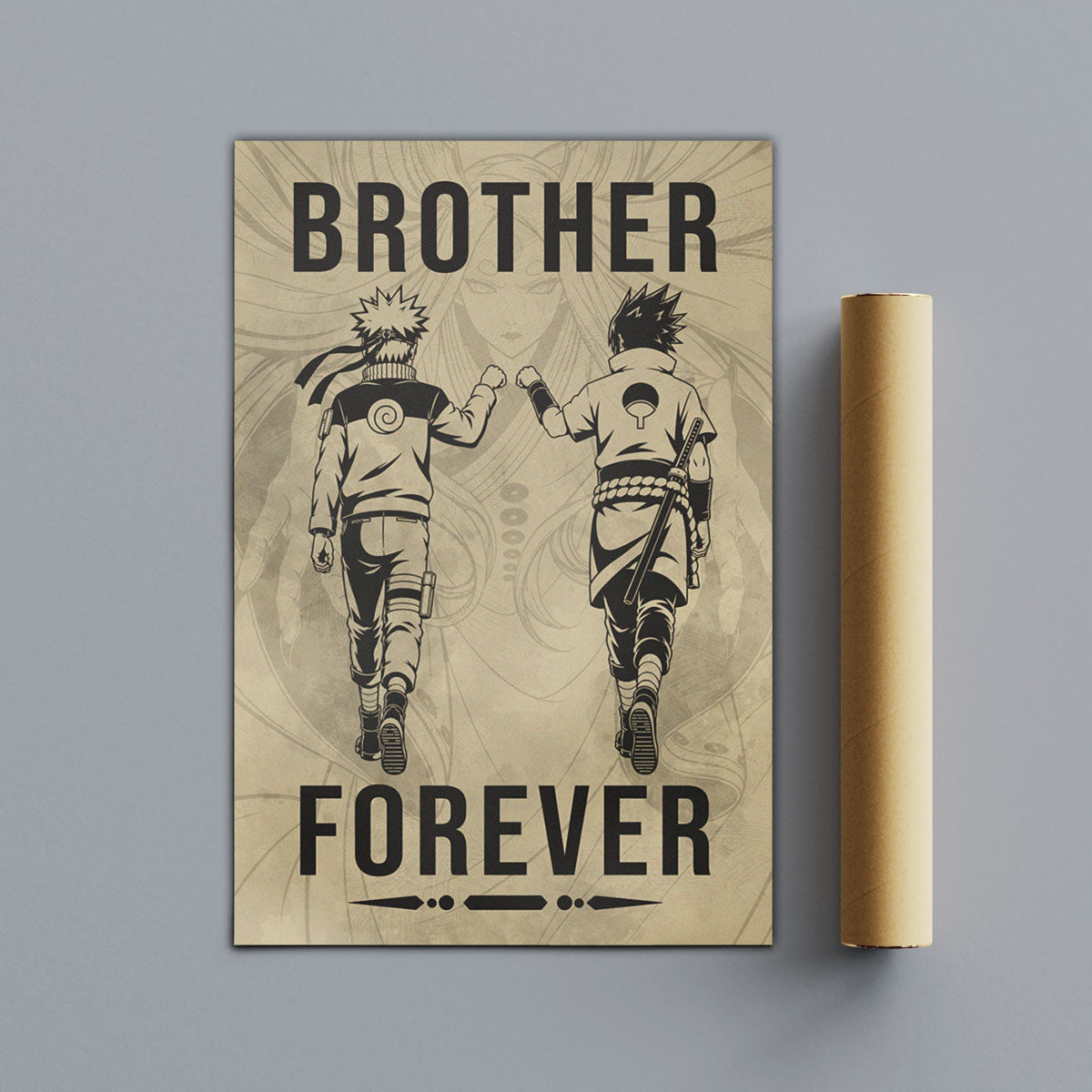 Naruto Canvas Wall Art - NA003 - Naruto Uzumaki - Sasuke Uchiha - Brother Forever