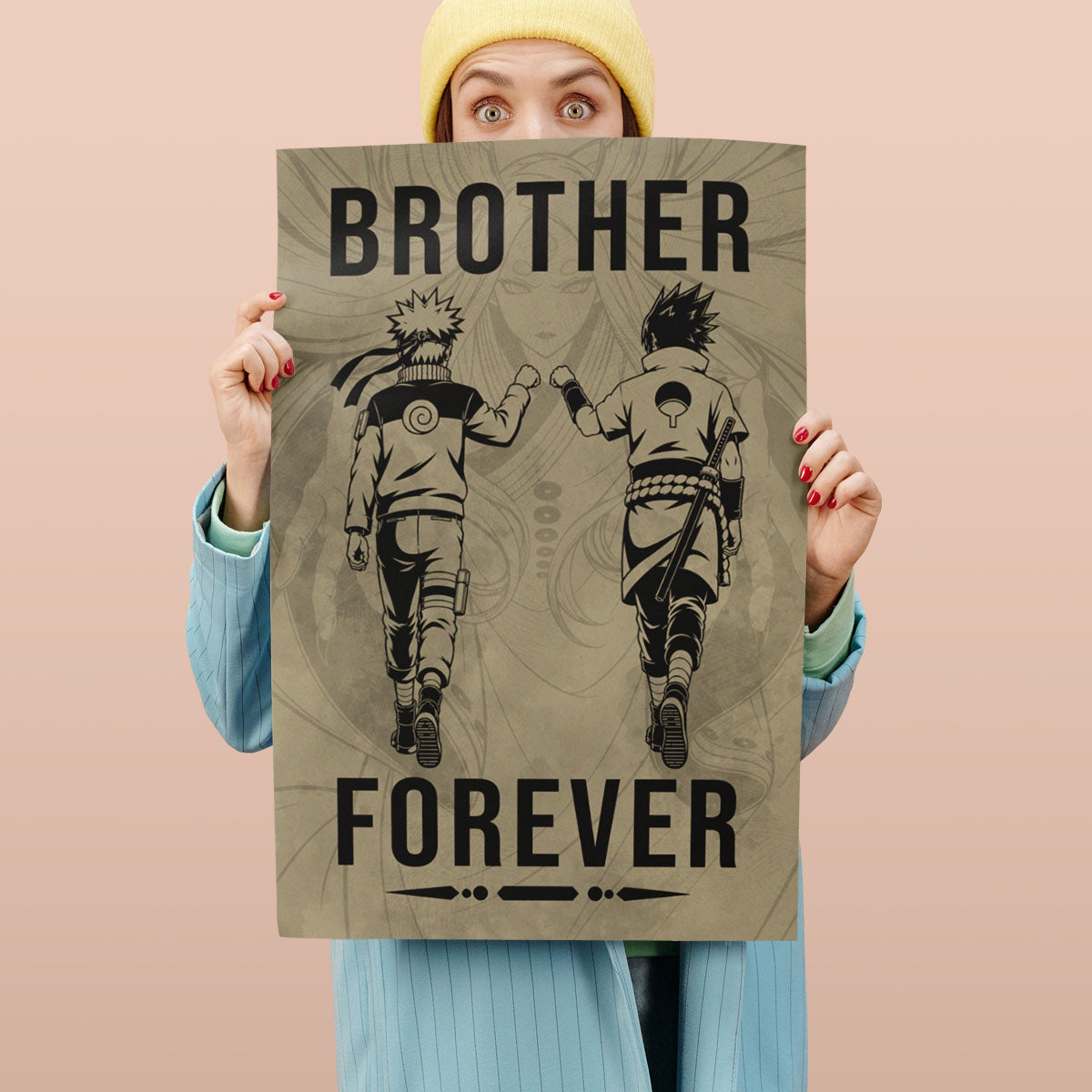 Naruto Canvas Wall Art - NA003 - Naruto Uzumaki - Sasuke Uchiha - Brother Forever