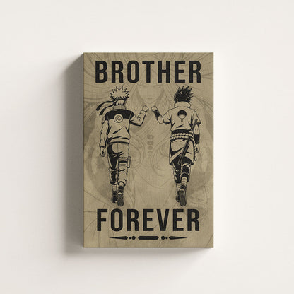 Naruto Canvas Wall Art - NA003 - Naruto Uzumaki - Sasuke Uchiha - Brother Forever