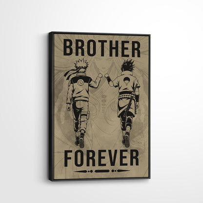 Naruto Canvas Wall Art - NA003 - Naruto Uzumaki - Sasuke Uchiha - Brother Forever