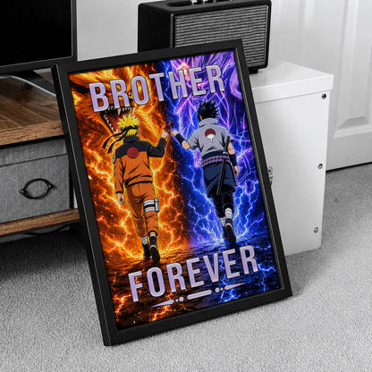 Naruto Canvas Wall Art - NA007 - Naruto Uzumaki - Sasuke Uchiha - Brother Forever