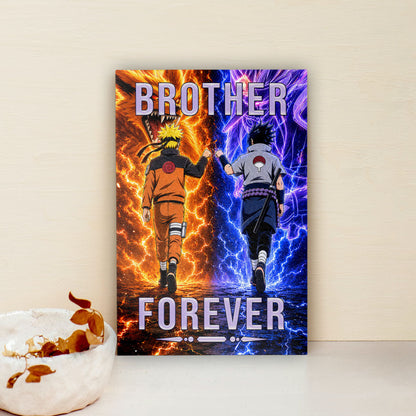 Naruto Canvas Wall Art - NA007 - Naruto Uzumaki - Sasuke Uchiha - Brother Forever
