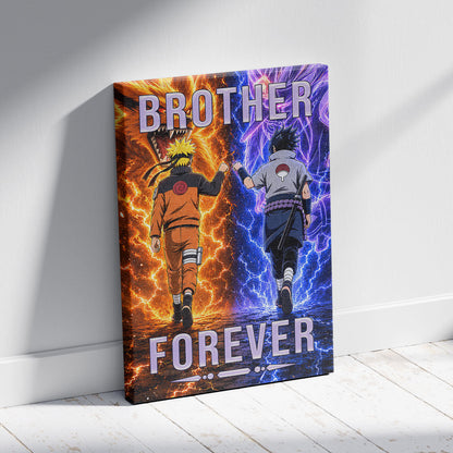 Naruto Canvas Wall Art - NA007 - Naruto Uzumaki - Sasuke Uchiha - Brother Forever