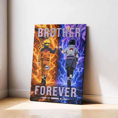 Naruto Canvas Wall Art - NA007 - Naruto Uzumaki - Sasuke Uchiha - Brother Forever