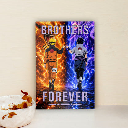 Naruto Canvas Wall Art - NA008 - Naruto Uzumaki - Sasuke Uchiha - Brothers Forever