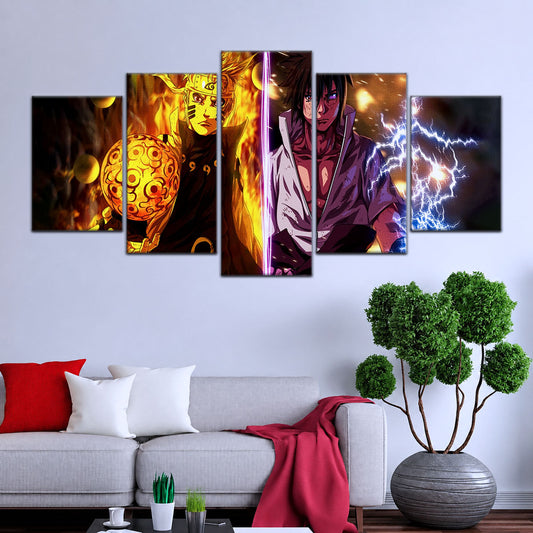Naruto Canvas Wall Art - NA5006 - Naruto Uzumaki - Sasuke Uchiha