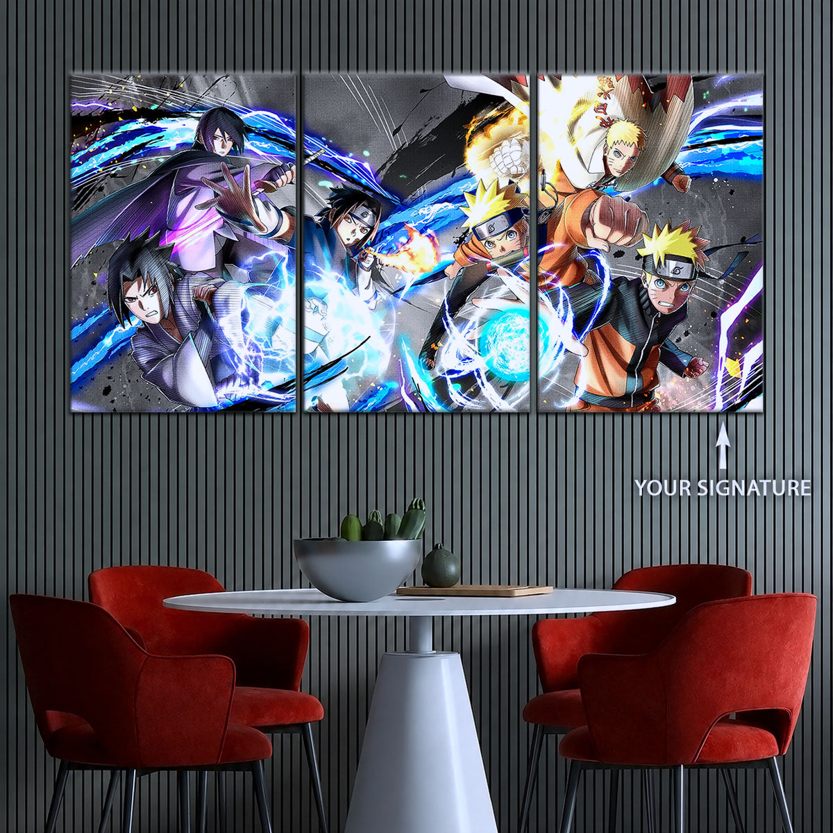 Naruto Canvas Wall Art - NA5009 - Naruto Uzumaki - Sasuke Uchiha