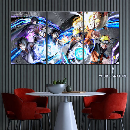 Naruto Canvas Wall Art - NA5009 - Naruto Uzumaki - Sasuke Uchiha