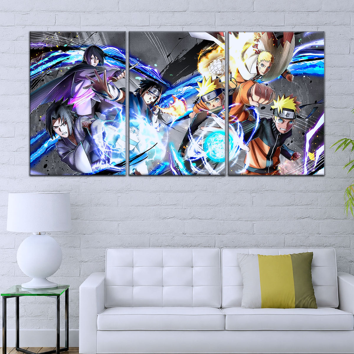 Naruto Canvas Wall Art - NA5009 - Naruto Uzumaki - Sasuke Uchiha