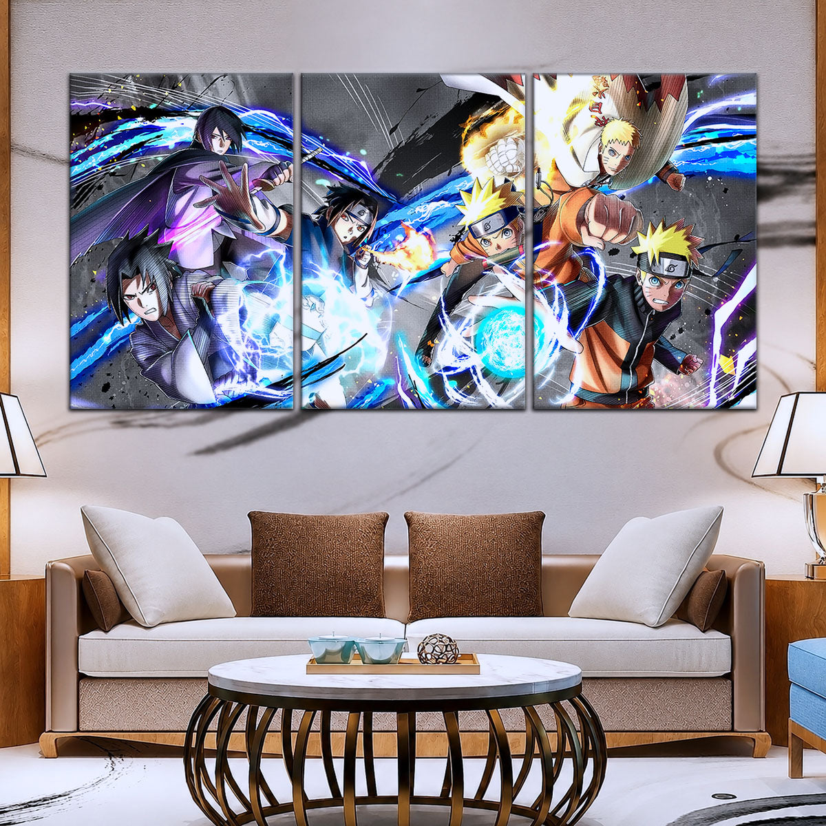 Naruto Canvas Wall Art - NA5009 - Naruto Uzumaki - Sasuke Uchiha