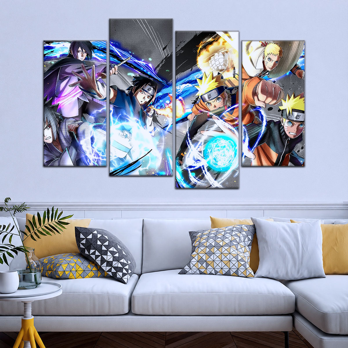 Naruto Canvas Wall Art - NA5009 - Naruto Uzumaki - Sasuke Uchiha