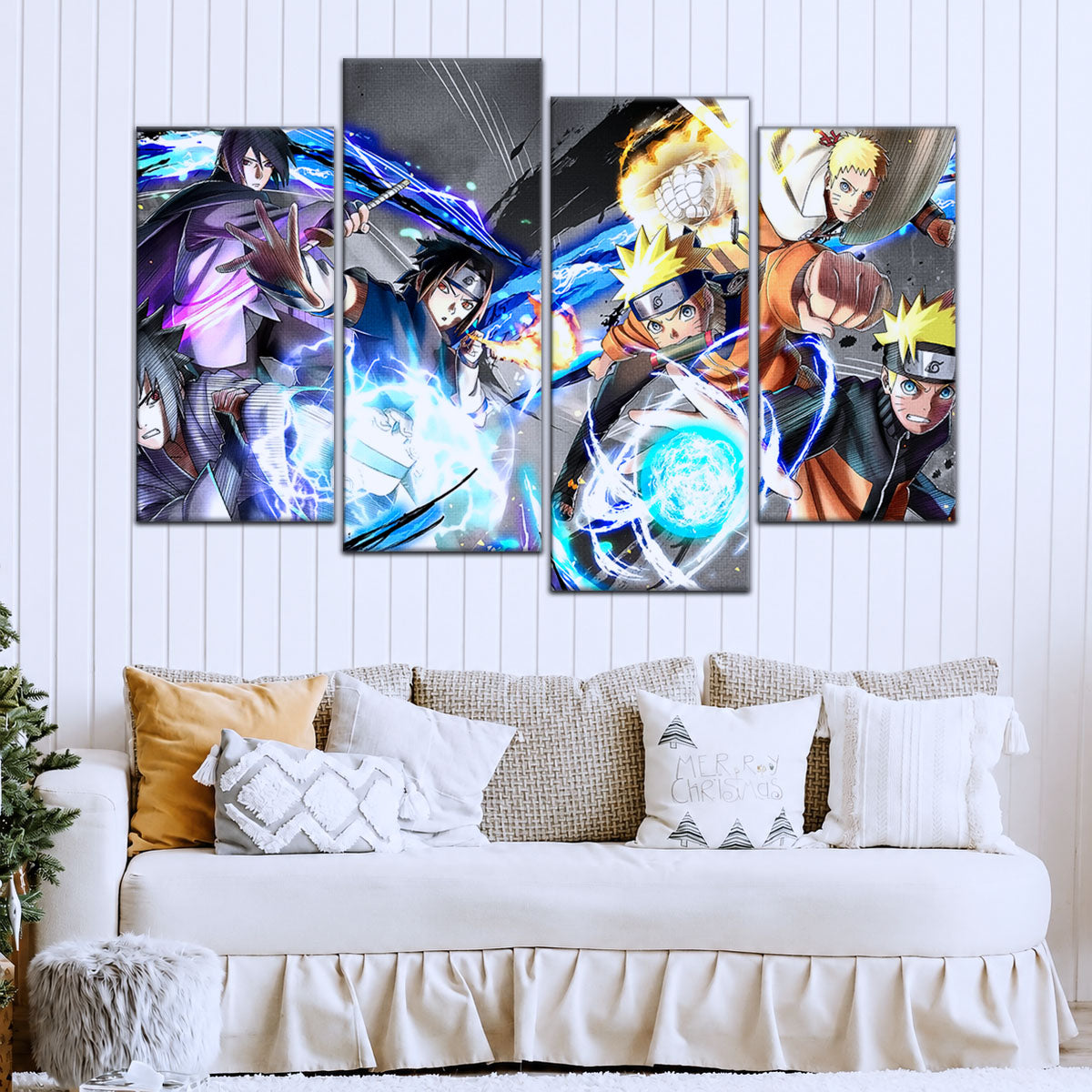 Naruto Canvas Wall Art - NA5009 - Naruto Uzumaki - Sasuke Uchiha