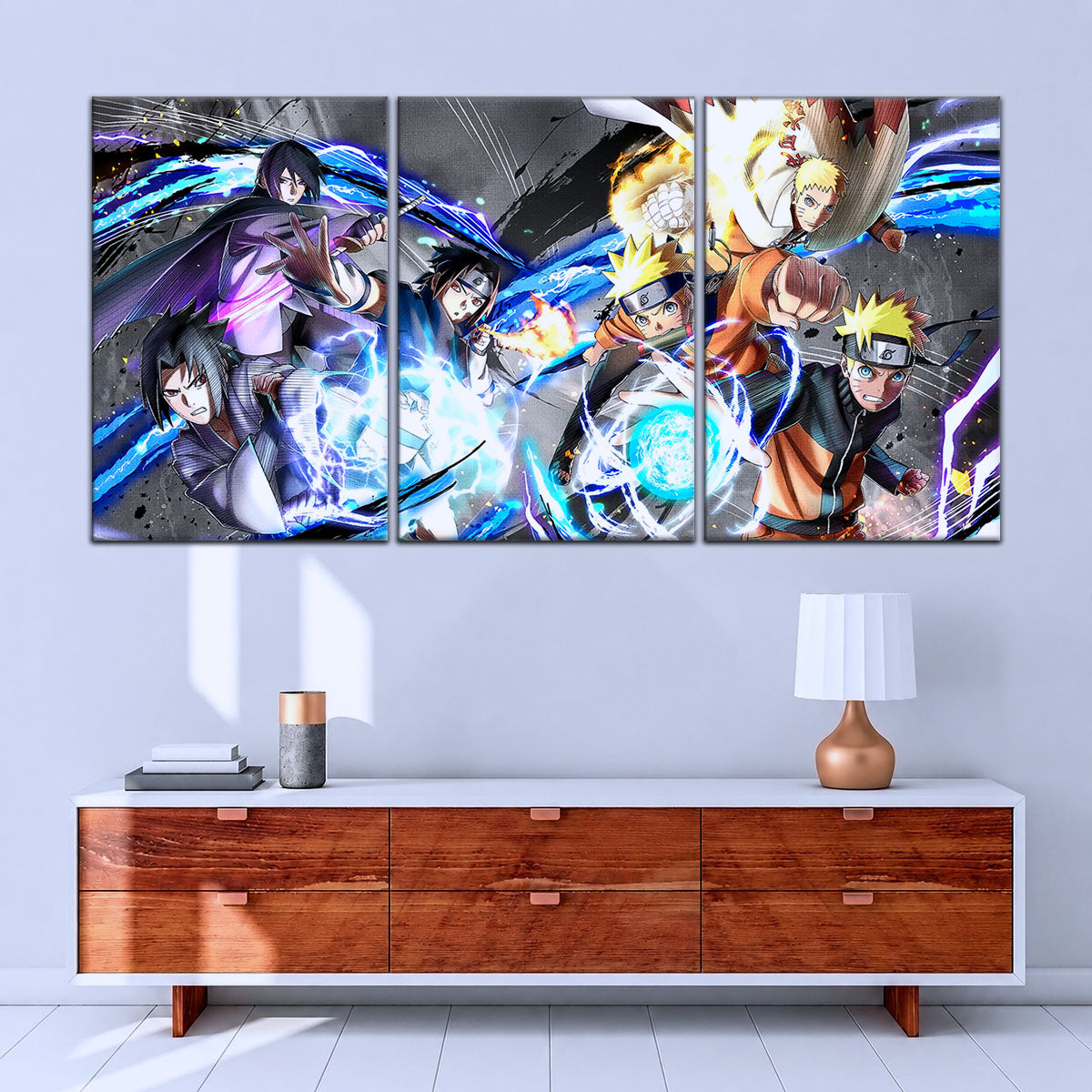 Naruto Canvas Wall Art - NA5009 - Naruto Uzumaki - Sasuke Uchiha