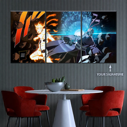 Naruto Canvas Wall Art - NA5011 - Naruto Uzumaki - Obito Uchiha Sage of Six Paths