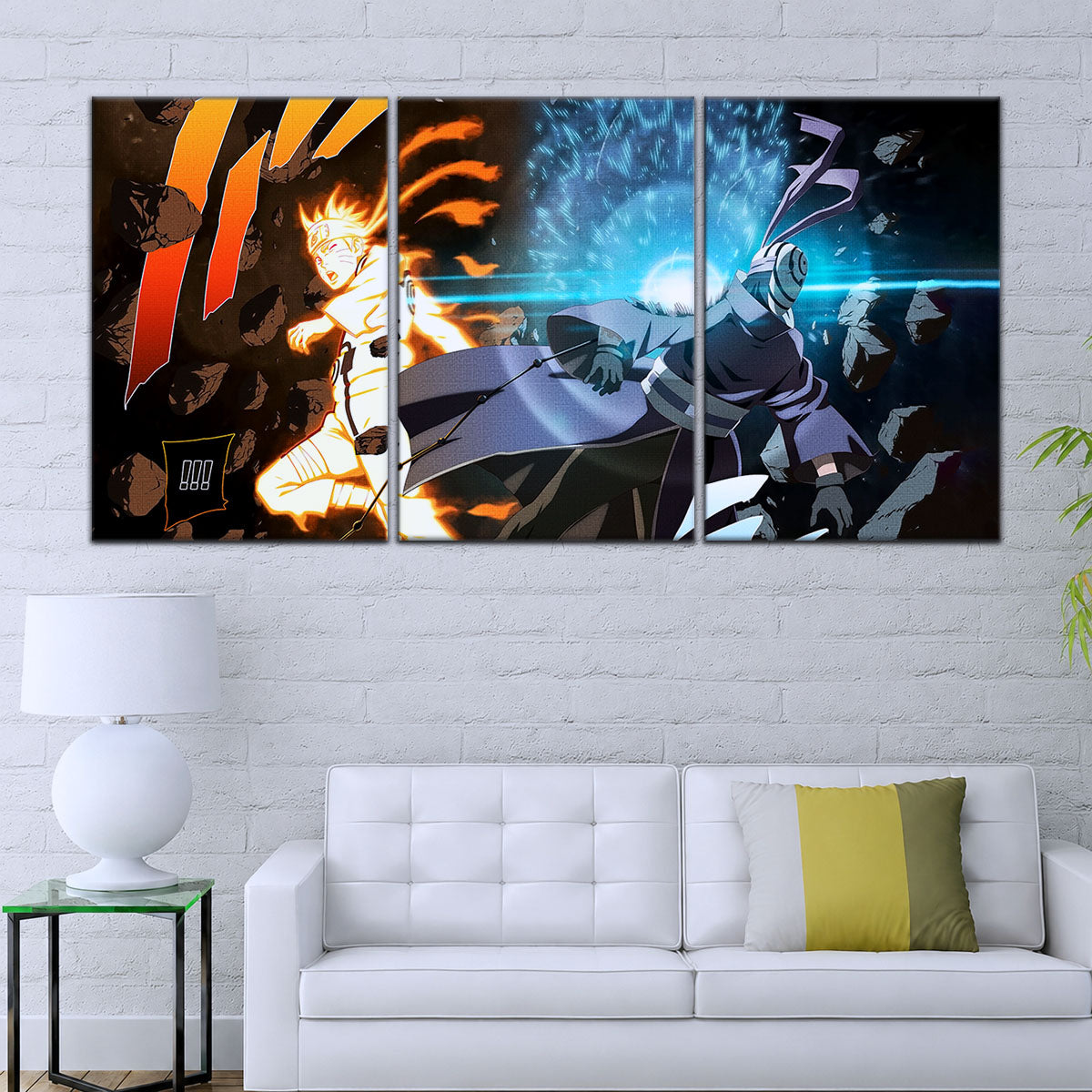 Naruto Canvas Wall Art - NA5011 - Naruto Uzumaki - Obito Uchiha Sage of Six Paths