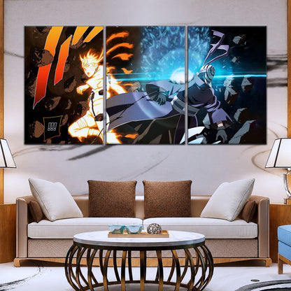 Naruto Canvas Wall Art - NA5011 - Naruto Uzumaki - Obito Uchiha Sage of Six Paths