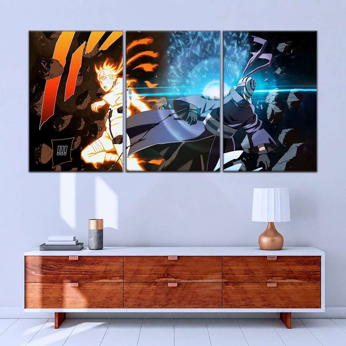 Naruto Canvas Wall Art - NA5011 - Naruto Uzumaki - Obito Uchiha Sage of Six Paths